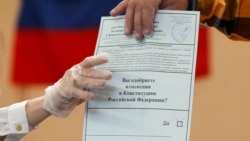 Glasački listić sa referundskim pitanjem: Podržavate li ustavne promene u Ruskoj Federaciji?