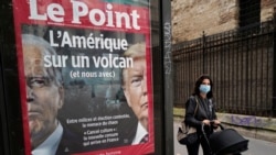 Naslovnica francuskog nedeljenika Le Point sa naslovom "Amerika na vulkanu" (a i mi)", u Parizu, u sredu 30. septembra 2020.