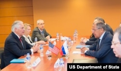 Рекс Тіллерсон на зустрічі з Сергієм Лавровим