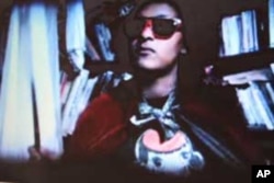 Bianca Nobanda, Swazi drummer, performing in a music video.....she says she's still learning the art of rock 'n roll