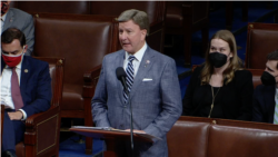 眾議院軍事委員會共和黨首席議員羅傑斯(Mike Rogers, R-AL)在辯論中發言（國會現場視頻截圖2021年9月21日）