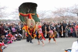Reog Singo Lodoyo pentas pada Festival Bunga Sakura (Cherry Blosson Festival) di Washington DC (foto: courtesy).
