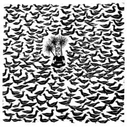 "Sometimes Happy, Sometimes Difficult" (2019) Morn Chear, limited edition block print.