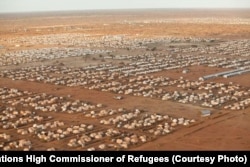 FILE - An image of the world's largest refugee camp, Dadaab, in northeastern Kenya. Photo taken in 2012.