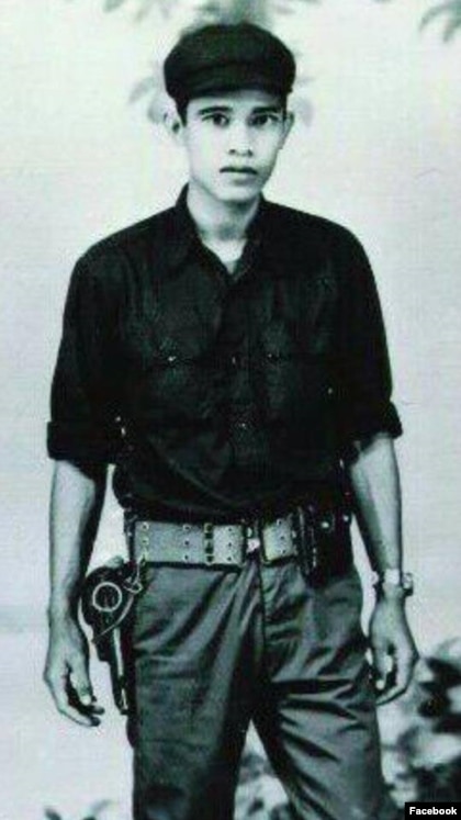 Portrait of Hun Sen during his time with the Khmer Rouge