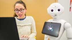 SoftBank Group, in collaboration with SoftBank Robotics America, brings the humanoid robot, Pepper, to students in the San Francisco Unified School District. Students at Galileo Academy of Science and Technology learn how to program robots on Wednesday, D