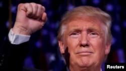 The elected US president Donald Trump.