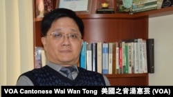 香港冠域商業及經濟研究中心主任關焯照 (攝影：美國之音湯惠芸)