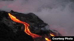 Kilauea volcano on Hawaii erupts.