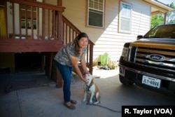 Ester Leija, a Mexico-native wife, mother of three, and pet-owner in east Houston, says her family's path to recovery has been slowed due to city requirements to obtain a permit first, a process which she says they can’t afford.