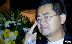 時事評論人士郭寶勝（美國之音國符拍攝）