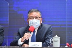 台灣國防部副部長張冠群出席1月7日上午的行政院院會後記者會。（台灣行政院提供）