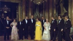 ჯიმი კარტერი და დედოფალი ელისაბედი საზეიმო მიღების დროს