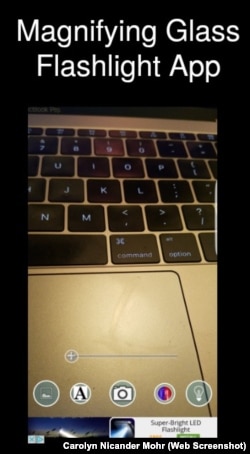 Magnifying Glass Flashlight App