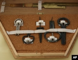 A carrying case full of Jew’s harps