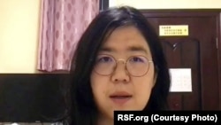 中國公民記者張展 (照片來源：無國界記者網站)