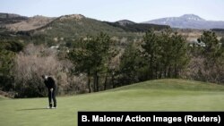 Jeju Island is a destination for tourists and has a professional golf course where tournaments are played.