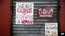Algunos locales comerciales decidieron cerrar sus puertas en solidaridad con la protesta "Un día sin mujeres".