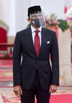 Sandiaga Uno yang dilantik menjadi Menteri Pariwisata dan Ekonomi Kreatif, di Istana Negara, Rabu, 23 Desember 2020. (Foto: Biro Pers Sekretariat Presiden)