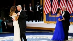 პრეზიდენტი ტრამპი და ვიცე-პრეზიდენტი მაიკ პენსი დონალდ ტრამპის საინაუგურაციო წვეულებაზე, 2017 წელი