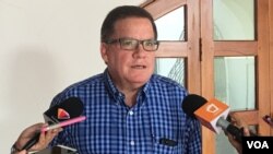 José Adán Aguerrí, integrante de la Alianza Cívica, en Nicaragua.