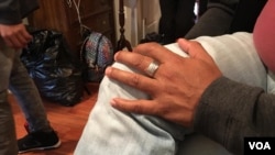 Josselyn Urbina, de 42 años, salió en caravana de San Pedro Sula el 15 de enero. [Foto: Alejandra Arredondo