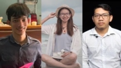 លោក ​លី ចាន់​ដារ៉ា​វុទ្ធ កញ្ញា ស៊ុន រដ្ឋា លោក យីម លាងហ៊ី (រាប់​ពី​ឆ្វេង) ជា​សកម្មជន​បរិស្ថាន​វ័យ​ក្មេង ដែល​រង​ការ​ចោទ​ប្រកាន់​ថា​«រួម​គំនិត​ក្បត់» និង​«ប្រមាថ​ព្រះ​មហាក្សត្រ»។ (រូបថត​ពី​ Facebook/Mother Nature Cambodia)