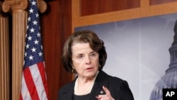 Senadora demócrata por California, Diane Feinstein, legisladora de más alto rango de su partido en el Comité de Inteligencia del Senado. Foto de archivo.