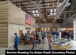 The scene at Service Brewing Co. in Georgia.