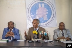 የመድረክ መሪዎች መግለጫ እየሰጡ /ፋይል ፎቶ - ሮይተርስ/