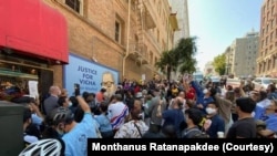 A ‘JUSTICE FOR VICHA’ new mural of Vicha Ratanapakdee was unveiled in San Francisco’s Chinatown neighborhood on August 29, 2021. Vicha ,84,was senselessly attacked in January 2021.