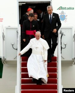 አቡነ ፍራንሲዝ ዋሺንግተን ዲሲ ሲደርሱ - ማክሰኞ፤ መስከረም 11/2008 ዓ.ም