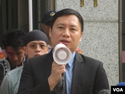 天安門六四學運領袖王丹（美國之音張永泰拍攝）