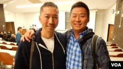 加籍港人Guy (左)及Henry（VOA湯惠芸攝）