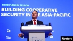 澳大利亞副總理理查德·馬勒斯在新加坡舉行的年度安全峰會“香格里拉對話”期間表示，澳大利亞尋求與中國加強國防對話。（路透社）