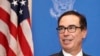 El secretario del Tesoro de EE.UU., Steven Mnuchin, dijo a reporteros un aparte de la cumbre de líderes financieros del G20, que instó a China retomar unas negociaciones comerciales estancadas.