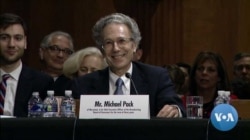 ARCHIVO - Michael Pack, director ejecutivo de la Agencia de Medios Globales de Estados Unidos, durante su audiencia de confirmación en el Senado. Mayo 21 de 2020.