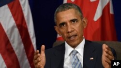 El presidente estadounidense, Barack Obama, habló sobre el cierre de la prisión de Guantánamo, Cuba, en Manila, Filipinas, el jueves, 19 de noviembre de 2015.