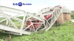VOA60 AFIRKA: IVORY COAST Wata Tsohuwar Gadar Karfe Mai Kimanin Shekaru Dari Dake Layin Dogon Abidjan Zuwa Ouagadougou Ta Rushe