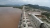 FILE - The Grand Ethiopian Renaissance Dam is seen as it undergoes construction work on the river Nile in Guba Woreda, Benishangul Gumuz Region, Ethiopia, Sept. 26, 2019. 