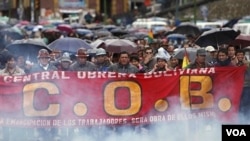 La Central Obrera Boliviana llevó a cabo casi dos semanas de violentas protestas.