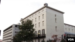 位於華盛頓的美國貿易代表辦公室(美國之音王南拍攝)