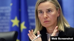 La UE espera que se revise la sentencia de López en forma "justa y transparente" dice el comunicado de Federica Mogherini.