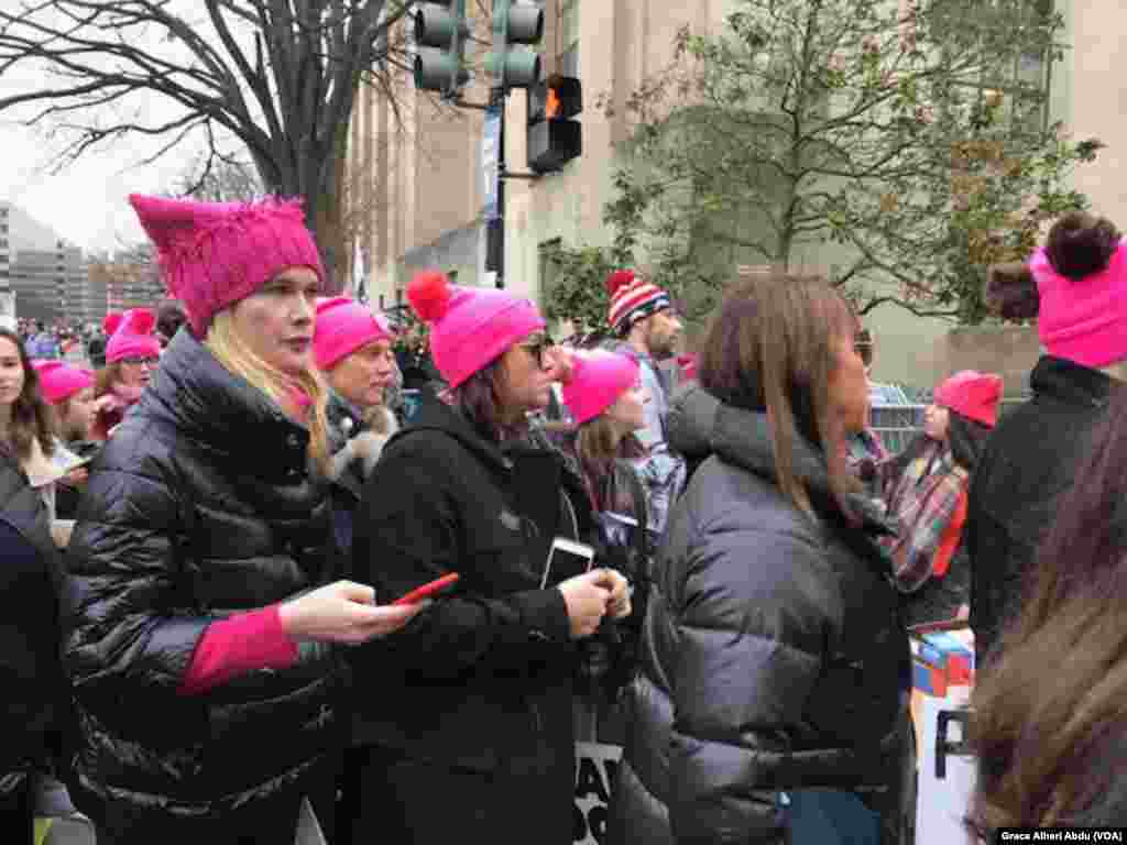  Gangamin mata a Washington, DC, 01.21.2017