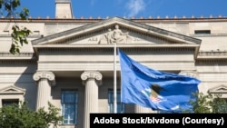 资料照片：位于华盛顿的美国司法部总部大楼。