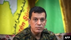 مظلوم عبدی، فرمانده گروه «نیروهای دموکراتیک سوریه» - آرشیو