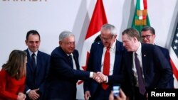 La Casa Blanca elogió hoy el trabajo de todas las partes involucradas para la firma del Tratado de Libre Comercio con México y Canadá.