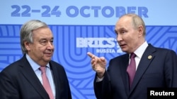 2024年10月25日，在喀山舉行的金磚國家峰會，俄羅斯總統普京與聯合國秘書長古特雷斯舉行了會談。這是兩人自2022年4月以來的首次會晤，該會晤遭到烏克蘭強烈批評。