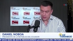 Ecuatoriano Noboa acusa a Nicolás Maduro de obstaculizar el regreso de venezolanos a su país.