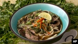 Pho Bo, Beef Noodle Soup is seen in this Sunday, May 18, 2008 photo. (AP Photo/Larry Crowe)